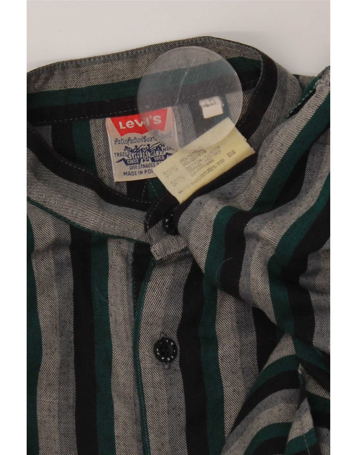 Camicia pullover da uomo Levi's taglia 40 poliestere a righe multicolore medio