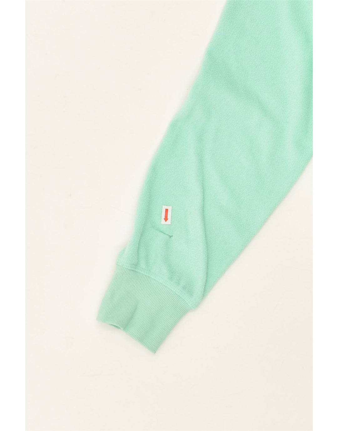 CHAMPION Womens Button Neck Fleece Jumper UK 14 Medium Turquoise | Vintage Champion | Thrift | Second-Hand Champion | Used Clothing | Messina Hembry 