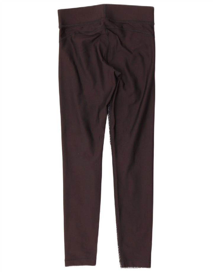 Under Armour Damen Heat Gear Leggings UK 14 Medium Schwarz Polyester