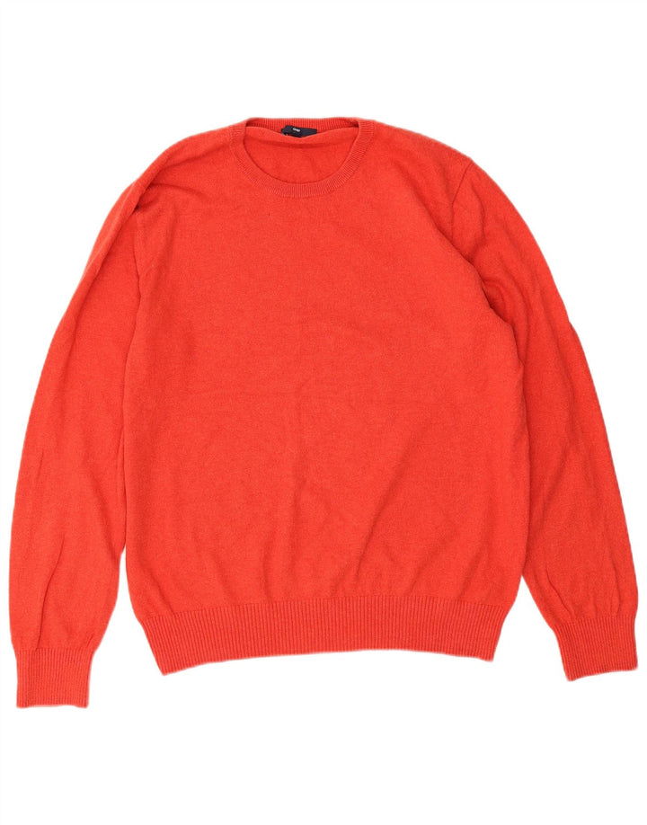 Gap Mens Crew Neck Jumper Sweater Large Red Cotton