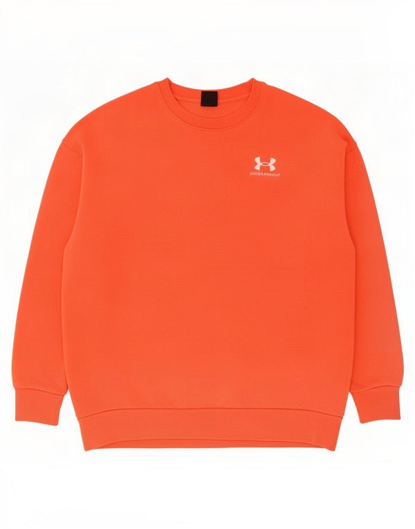 Under Armour Sweat-shirt surdimensionné pour femme UK 10 Petit coton rose