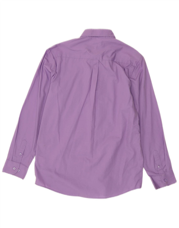 Izod Boys Shirt 15-16 Years Purple Cotton