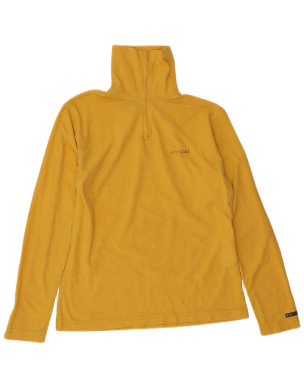 Maglione in pile da donna con collo e zip Invicta UK 12 poliestere giallo medio