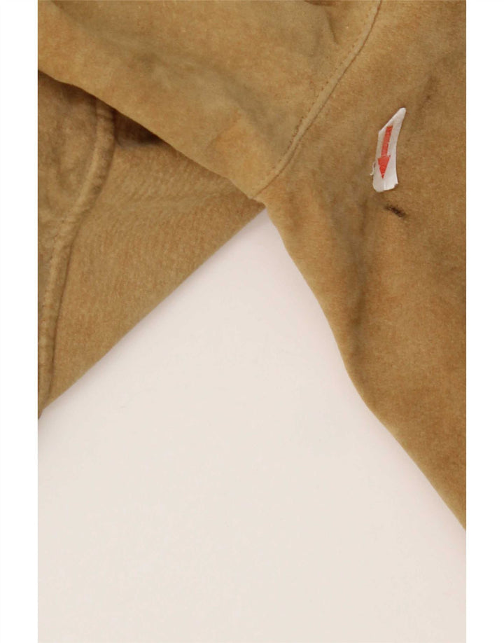 Conbipel Mens Suede Bomber Jacket IT 56 2XL Beige Leather
