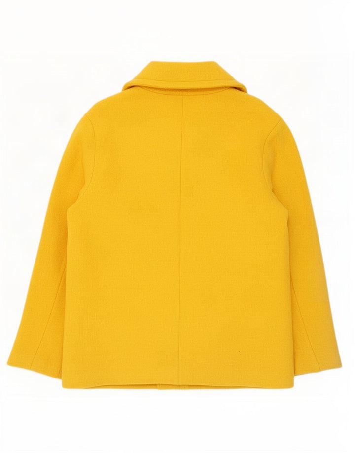 Desigual Cappotto da marinaio da donna UK 10 Small Giallo Lana
