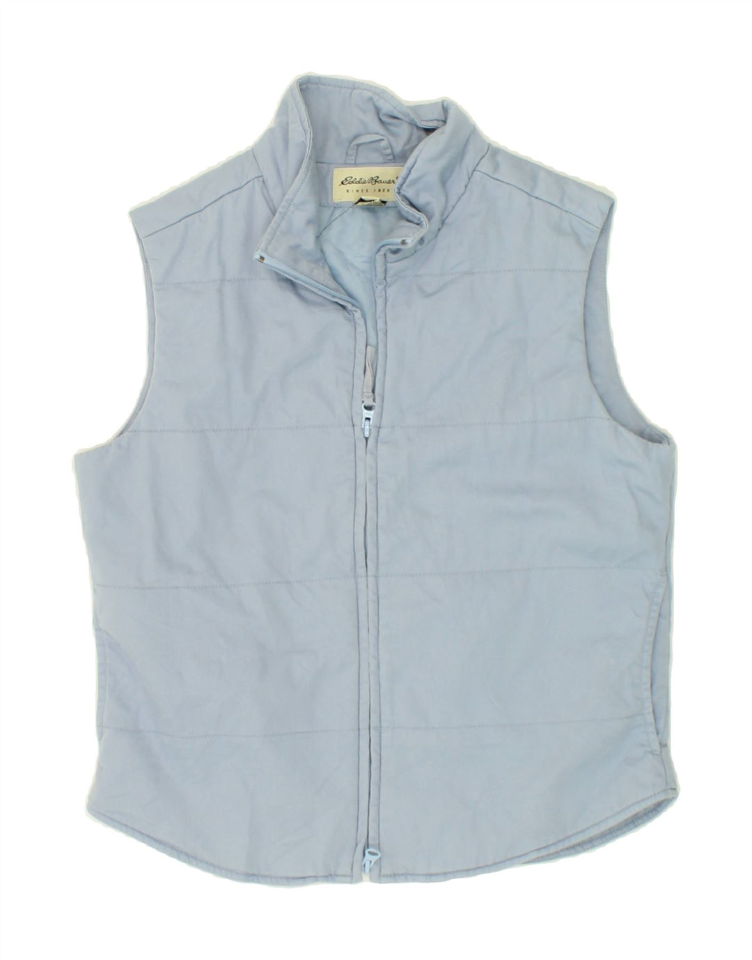 EDDIE BAUER Womens Padded Gilet UK 10 Small Blue Cotton Vintage Eddie Bauer and Second-Hand Eddie Bauer from Messina Hembry 