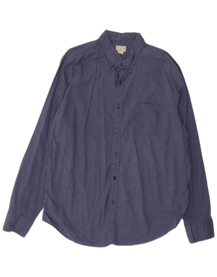 J. CREW Mens Shirt XL Blue Cotton