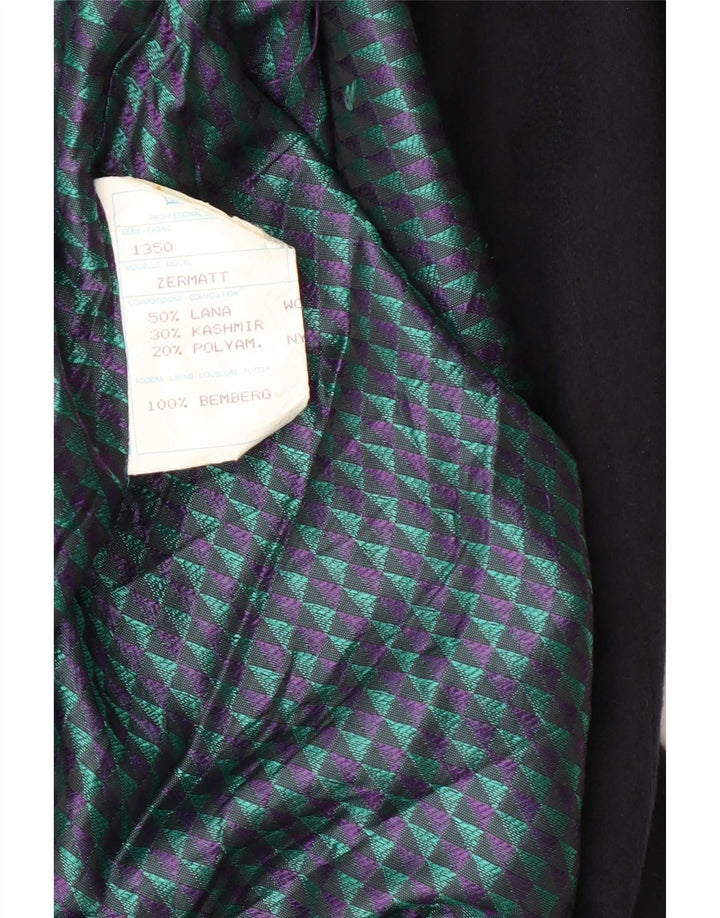 Micheli Mens Overcoat IT 48 Medium Bleumarin Wool