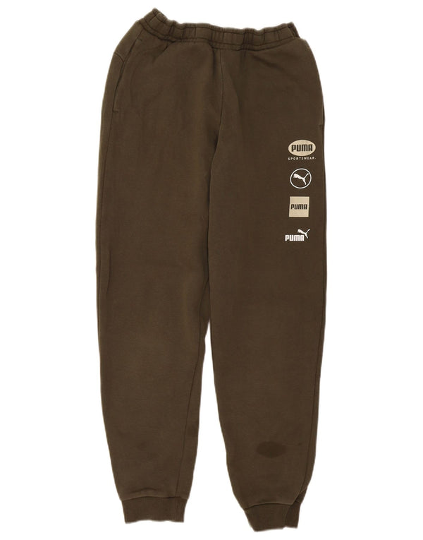 Puma Pantalon de Survêtement Graphique Garçon 13-14 ans Kaki Coton