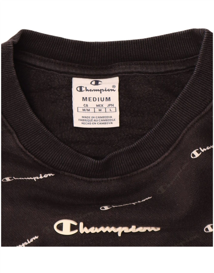 Damska bluza z grafiką CHAMPION UK 14, średnia czarna