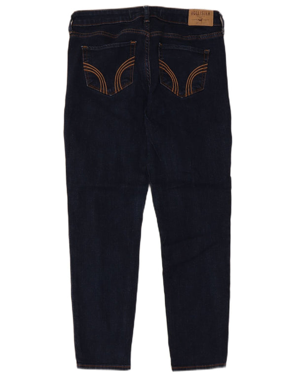 Hollister Γυναικεία Crop Slim Jeans US 5 Small W27 L25 Navy Blue Cotton