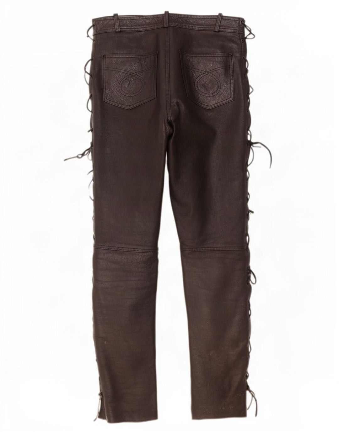 Modeka Mens Slim Leather Trousers XL W34 L33 Black