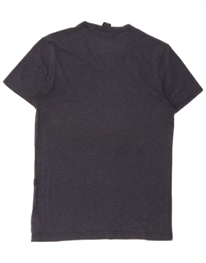G-Star Mens T-Shirt Top Small Navy Blue Cotton