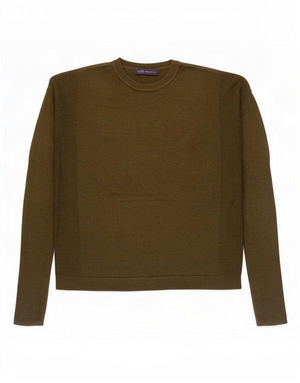 Marks & Spencer Dame Oversized Crew Neck sweater UK 10 Small Khaki
