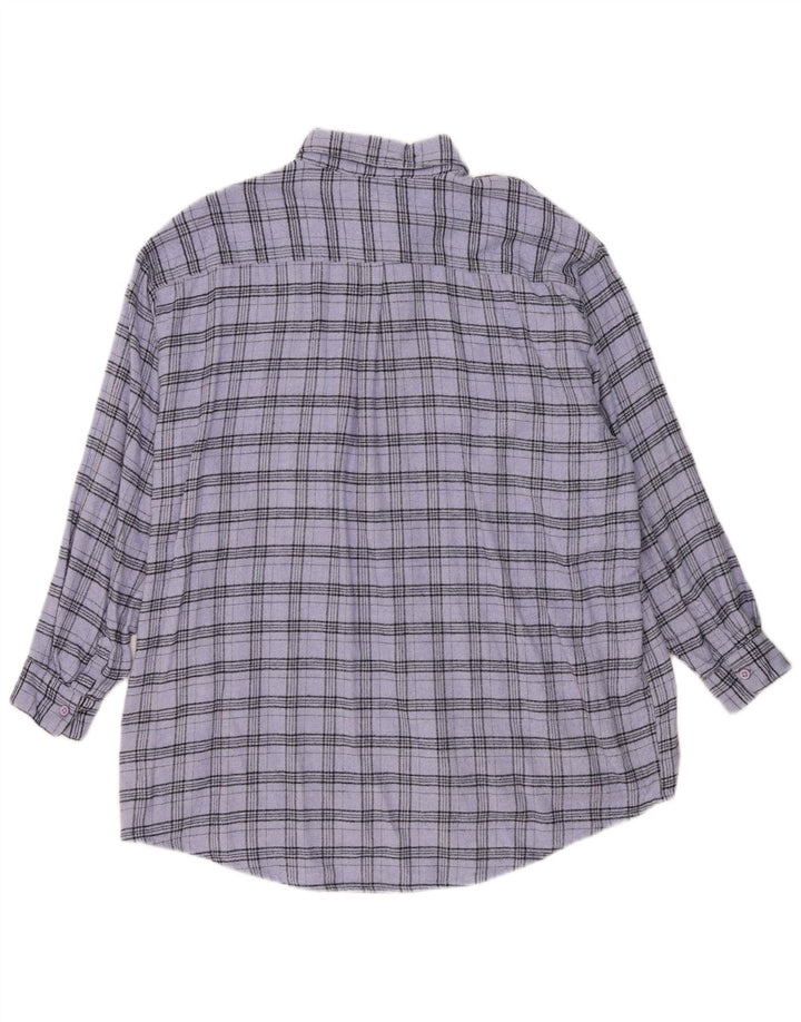 Jack Wills Womens Oversized Shirt Dress UK 12 Medium  Blue Check Cotton