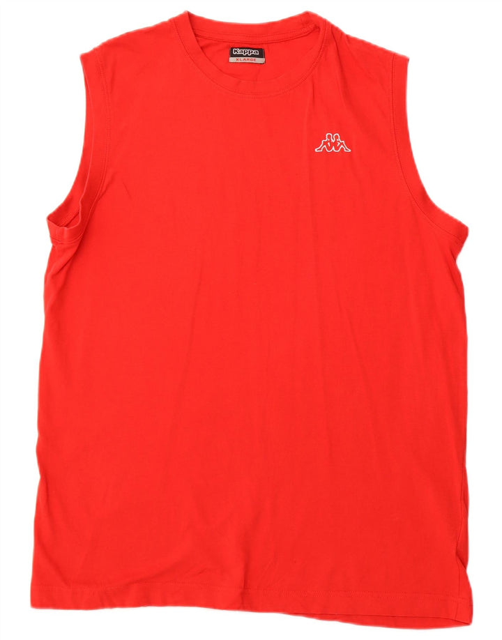 KAPPA Herren Weste Top XL Rot Baumwolle