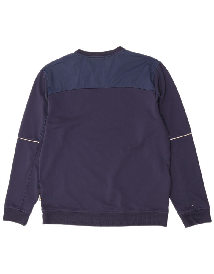 Lyle & Scott Mens Sweatshirt Jumper Large Navy Blue Polyester