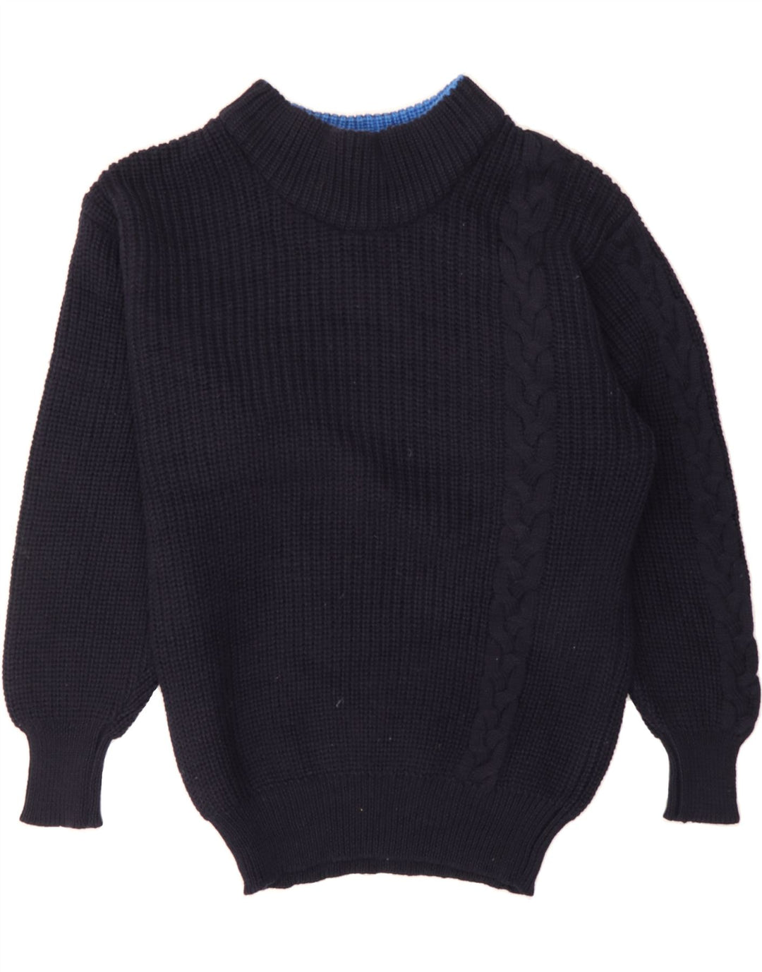 OCEAN STAR Womens Turtle Neck Jumper Sweater IT 48 XL Navy Blue Wool Vintage Ocean Star and Second-Hand Ocean Star from Messina Hembry 