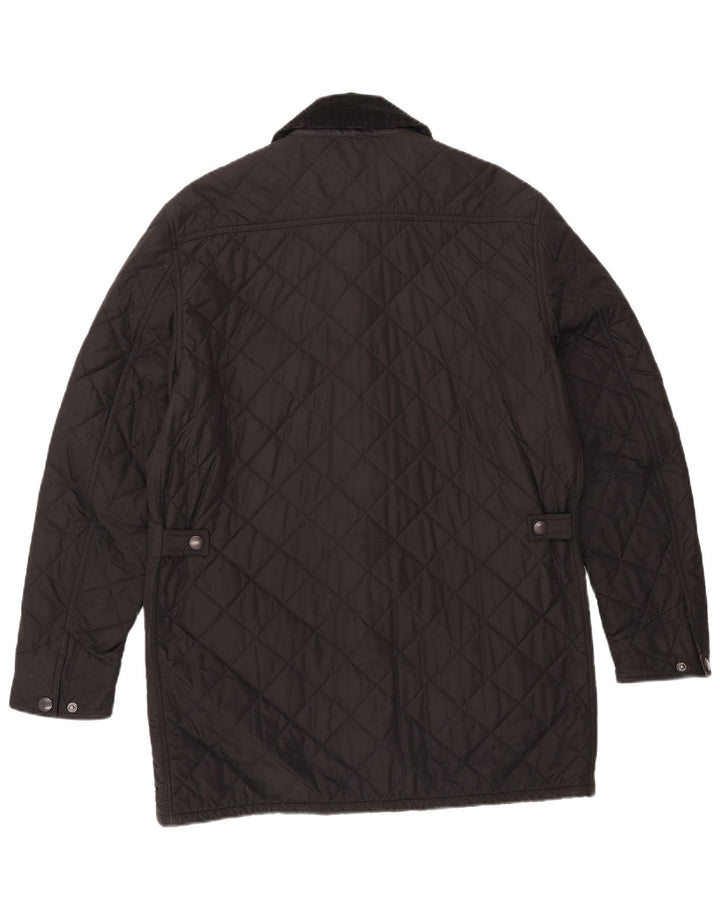 Cappotto trapuntato da uomo Barbour UK 40 grande poliestere nero