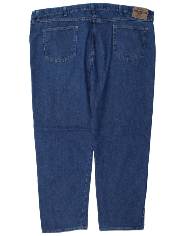 Мужские прямые джинсы Wrangler стандартного кроя W48 L30, синие, хлопок