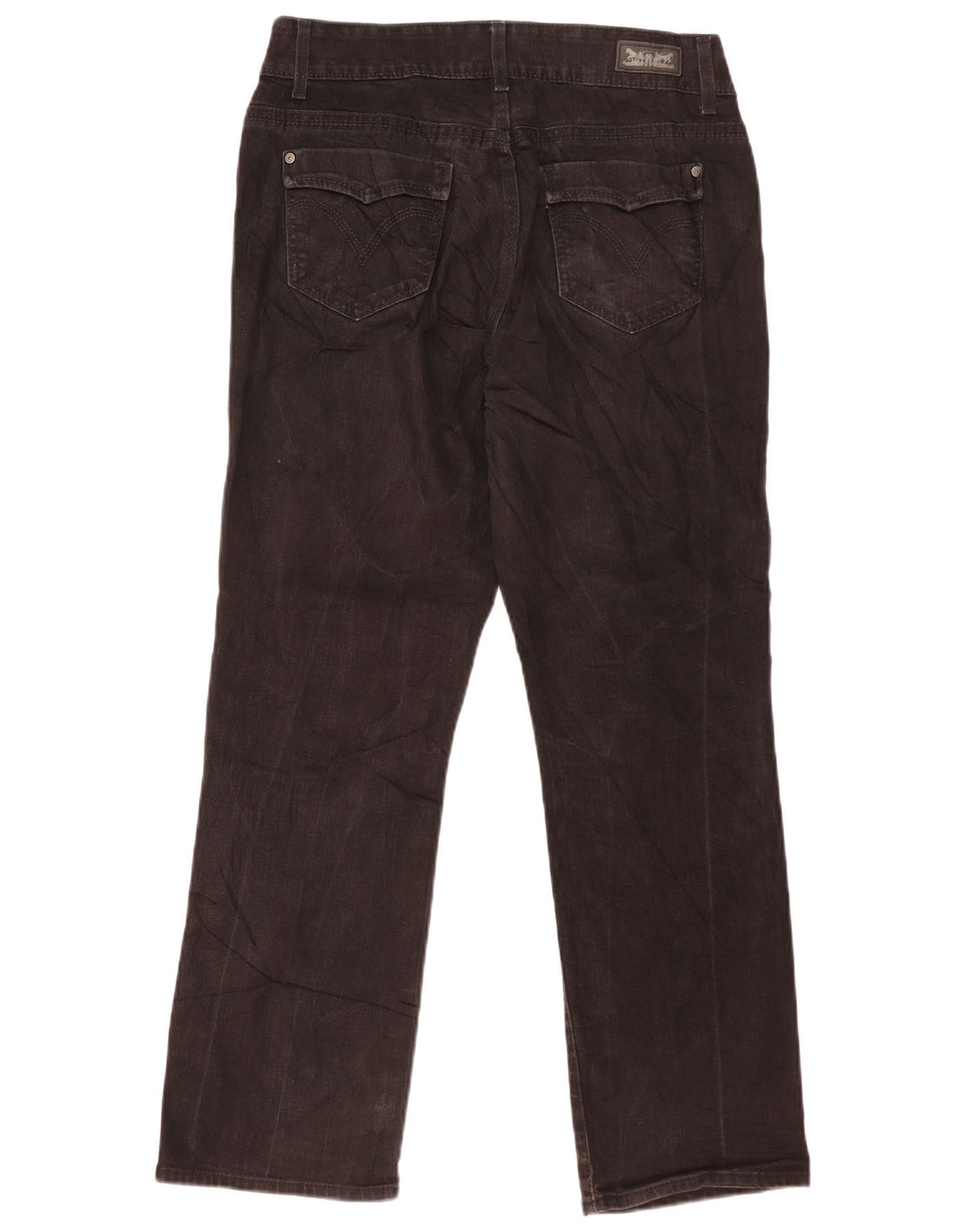 Levi's Womens Straight Jeans US 14 Large W32 L30 Black