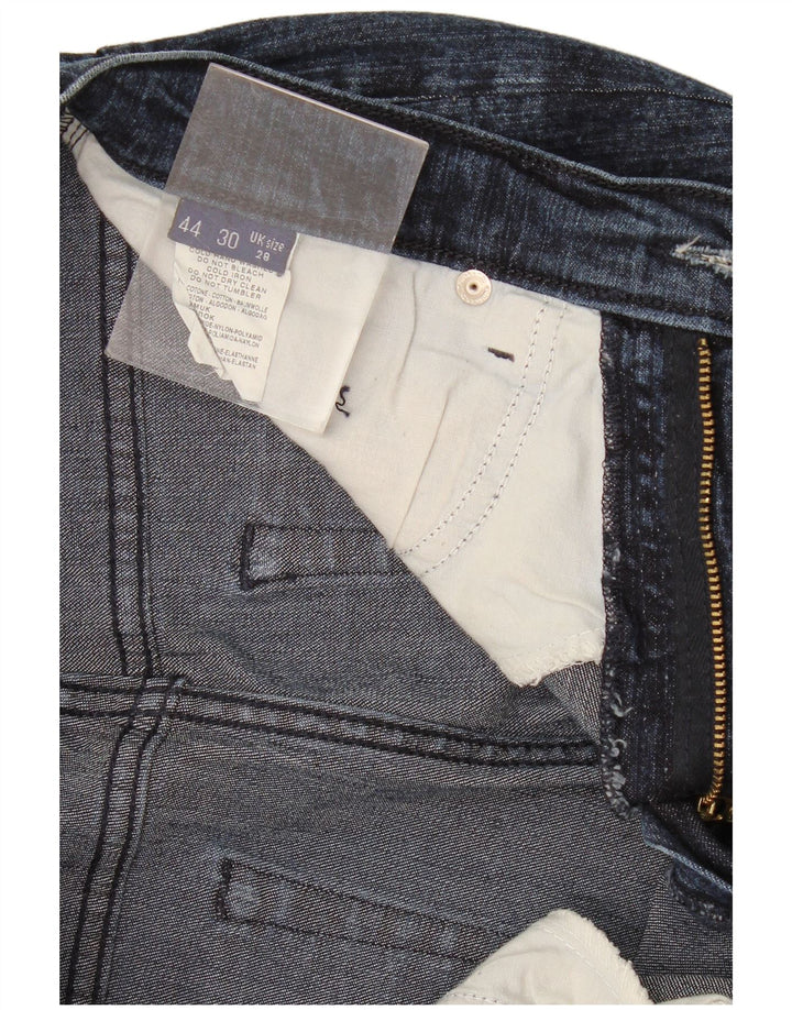 Trussardi Womens Slim Jeans W28 L28 Navy Blue Cotton