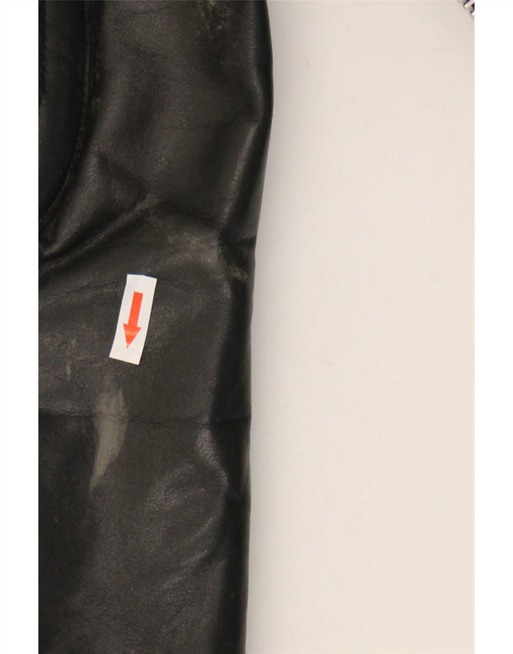 Wilhelm Krawehl Herren Leder Bikerjacke EU 50 Medium Schwarz
