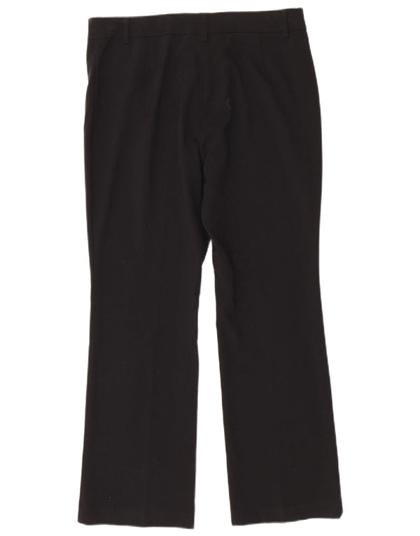 Marks & Spencer Pantalones casuales con corte de bota para mujer UK 12 Medium W32 L28 Negro