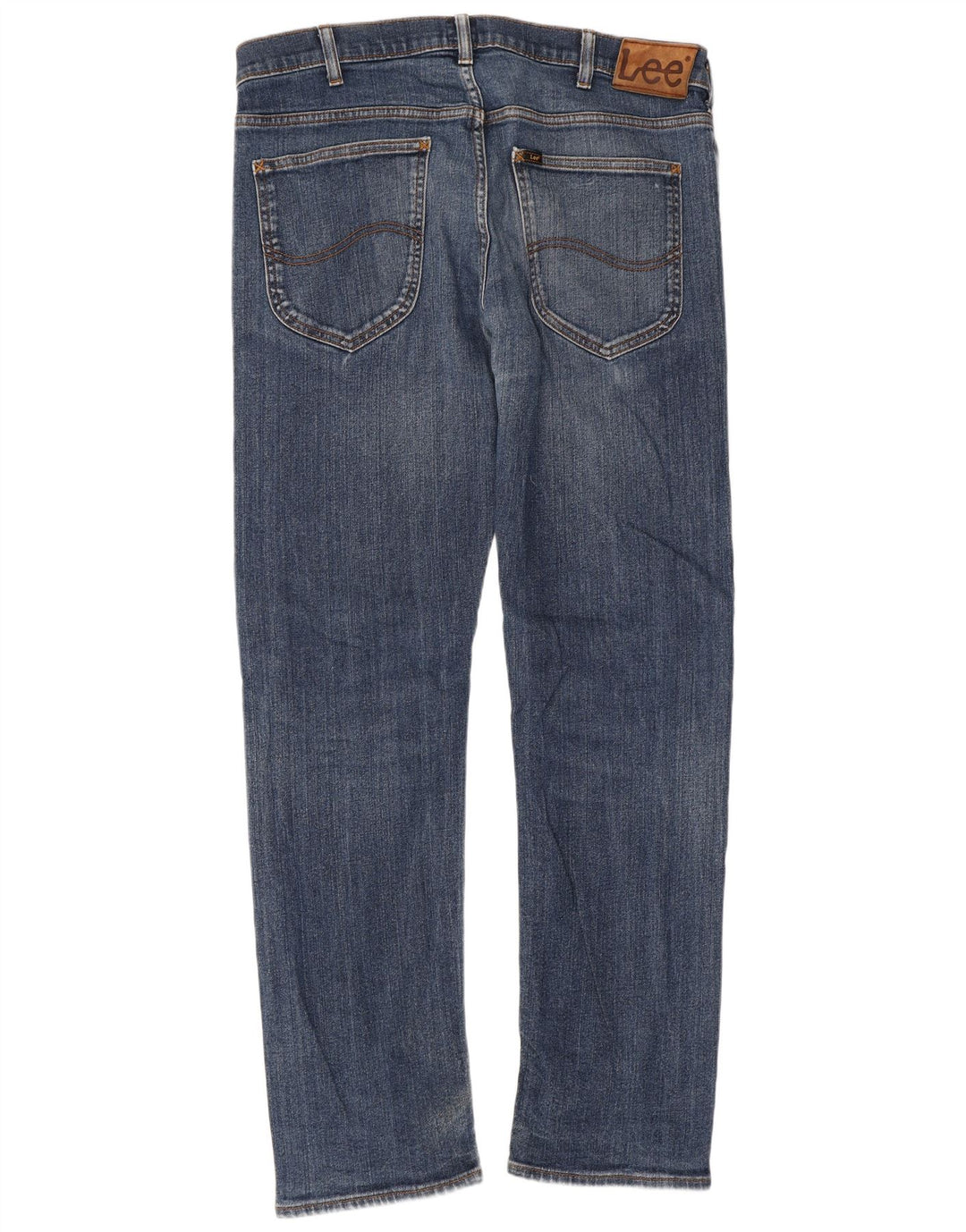 Lee Mens Daren Straight Jeans W36 L32 Blue Cotton