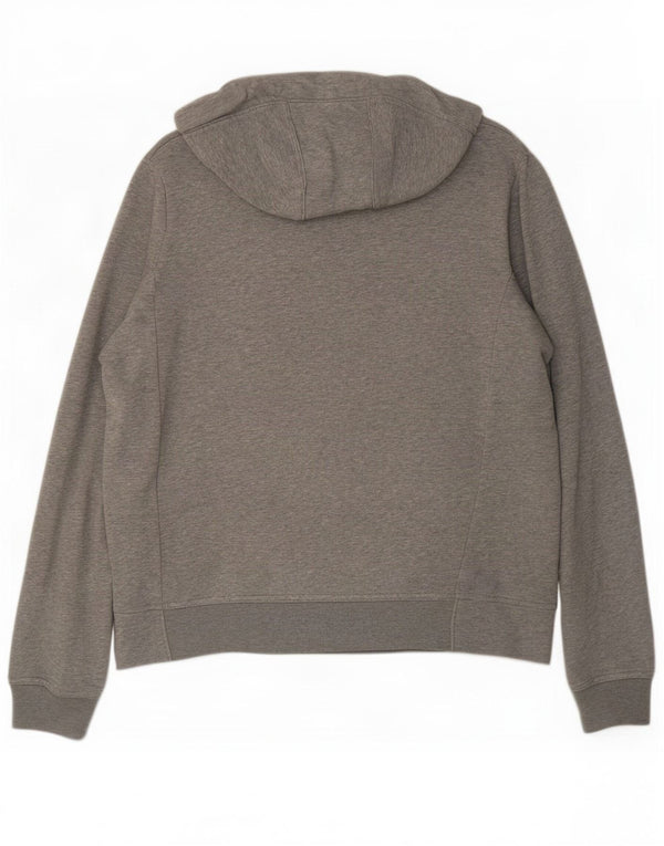 Nike Sweat à capuche zippé en coton moucheté gris moyen pour homme