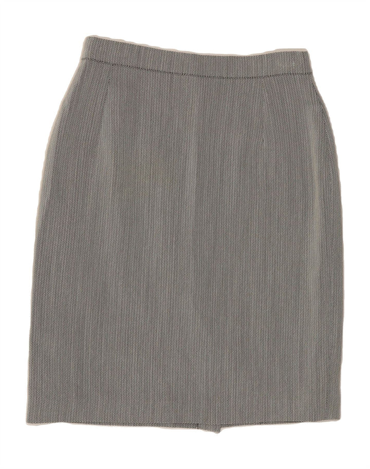 ANTICOLI Womens 2 Piece Skirt Set UK 12 Medium W28  Grey Herringbone Vintage ANTICOLI and Second-Hand ANTICOLI from Messina Hembry 