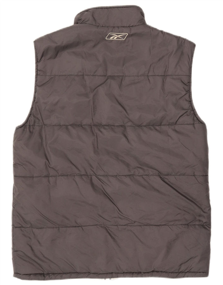 Reebok Womens Reversible Padded Gilet UK 14 Large Grey