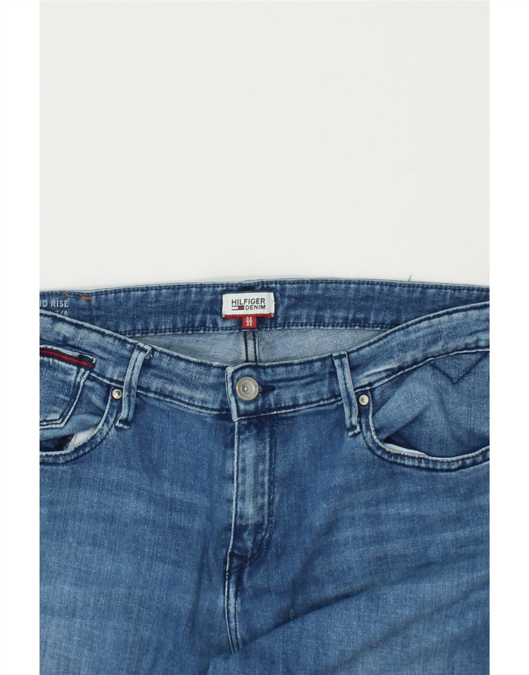 HILFIGER DENIM Womens Slim Jeans W32 L28 Blue Cotton | Vintage Hilfiger Denim | Thrift | Second-Hand Hilfiger Denim | Used Clothing | Messina Hembry 