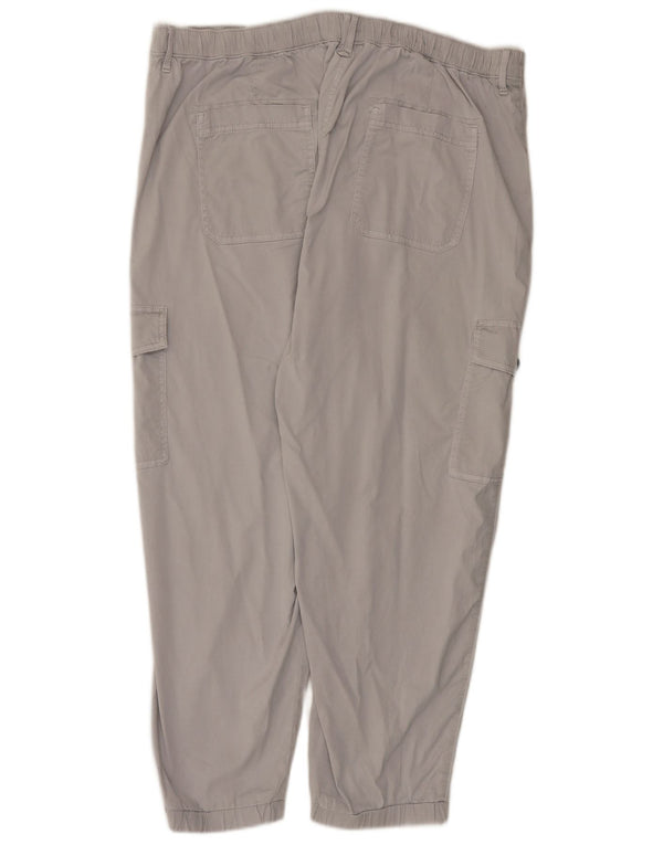 Marks & Spencer Ženske Joggers Cargo Hlače UK 20 2XL W40 L27 Siva