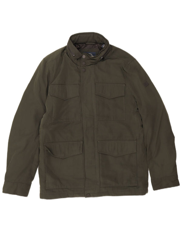 Dockers Chaqueta cortavientos para hombre UK 36 Small Verde Poliéster