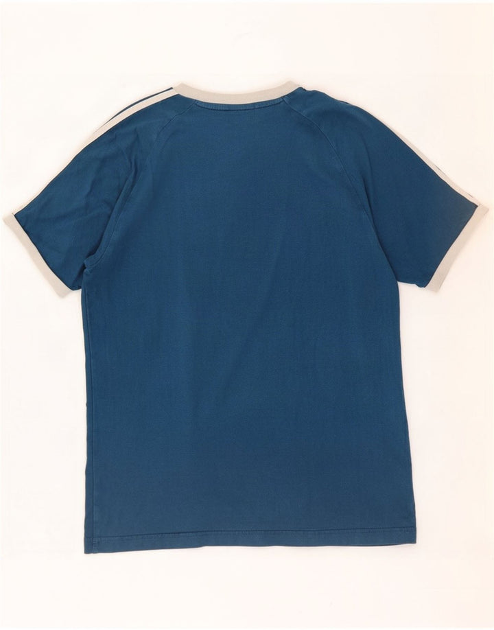 Adidas Mens T-Shirt Top Medium Blue Cotton