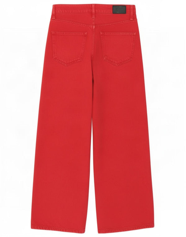 BDG Damen-Jeans mit weitem Bein, W24 L27, rote Baumwolle
