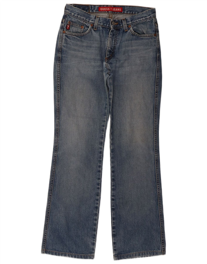 Guess Womens Bootcut Jeans W28 L30 Blue Cotton