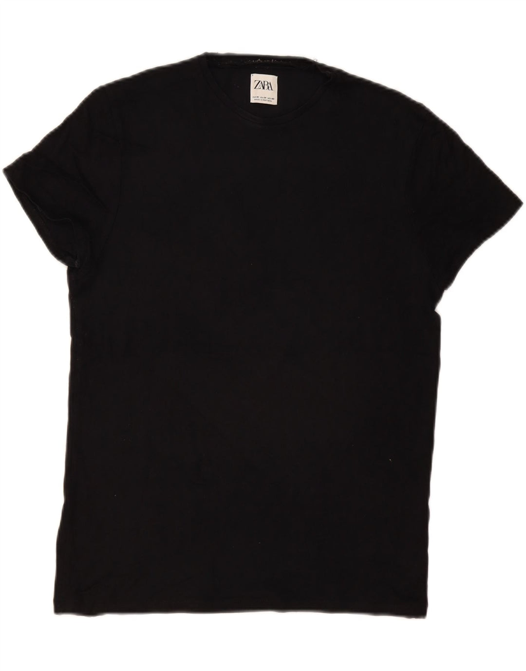 Zara Mens T-Shirt Top Medium Black