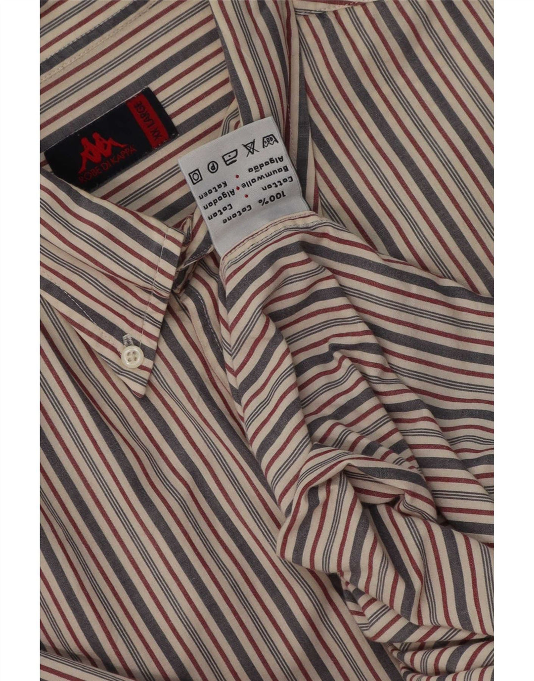 Kappa Chemise Homme 2XL Coton Rayé Multicolore