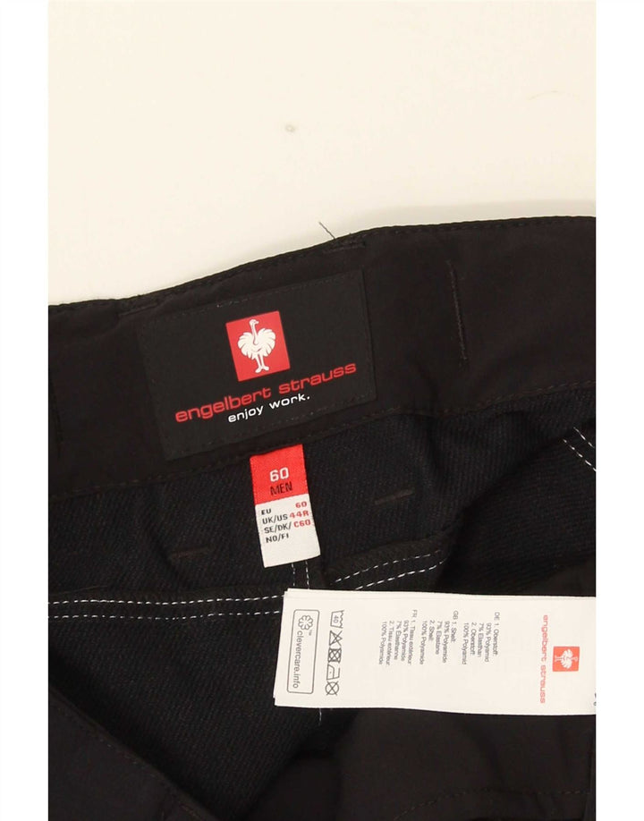Engelbert Strauss Mens Cargo Shorts UK 44 2XL W40 Black Polyamide