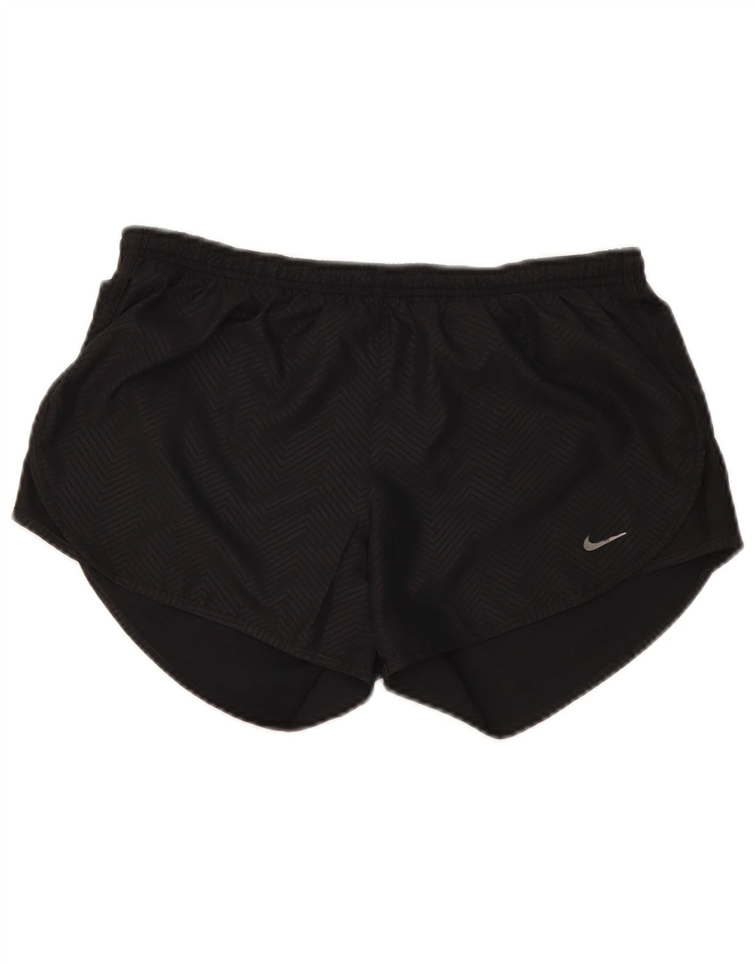 Nike Womens Dri Fit Sport Shorts UK 14 Medium Black Chevron Polyester