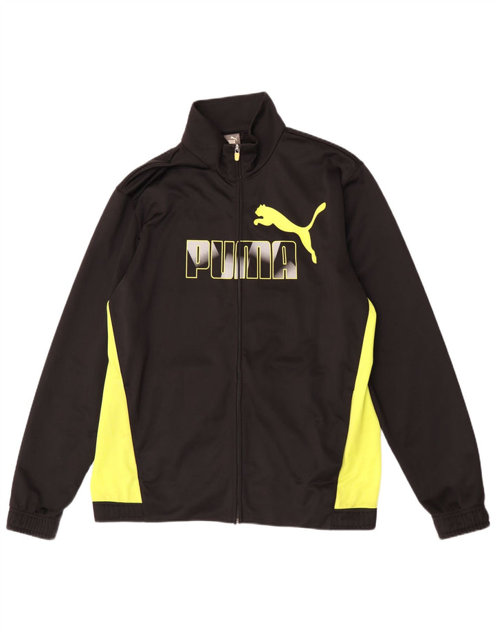 Giacca da ginnastica grafica da uomo Puma Large Black Colourblock
