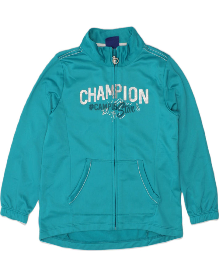 CHAMPION Girls Graphic Tracksuit Top Jacket 5-6 Years XS Blue | Vintage Champion | Thrift | Second-Hand Champion | Used Clothing | Messina Hembry 