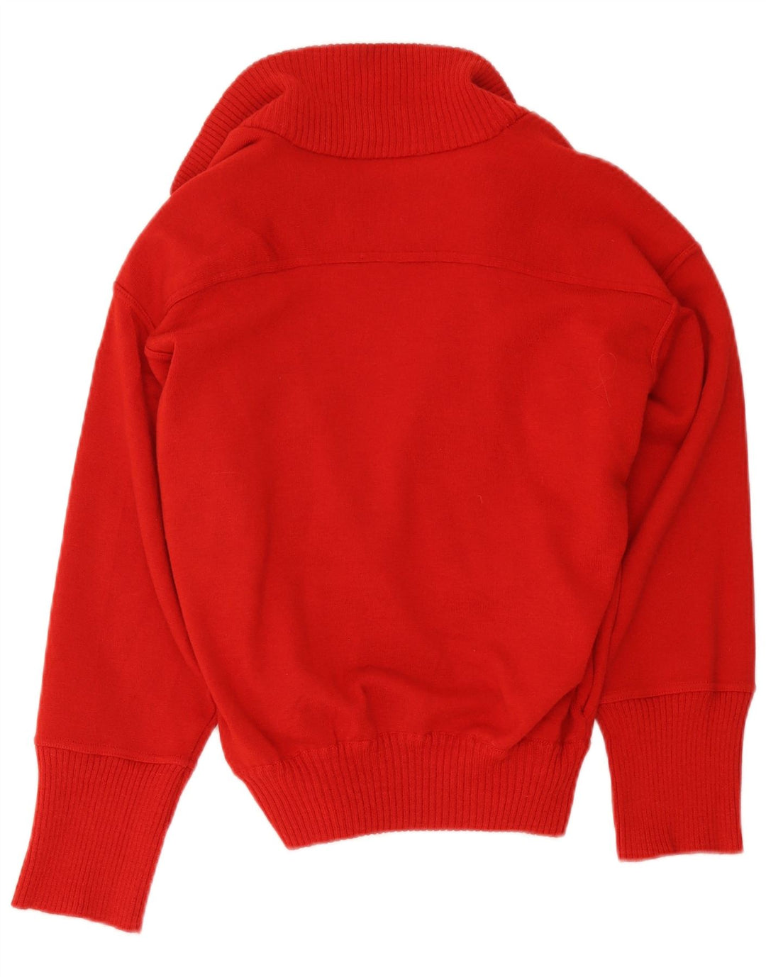 Vintage Womens Cardigan Sweater UK 12 Medium Red Wool