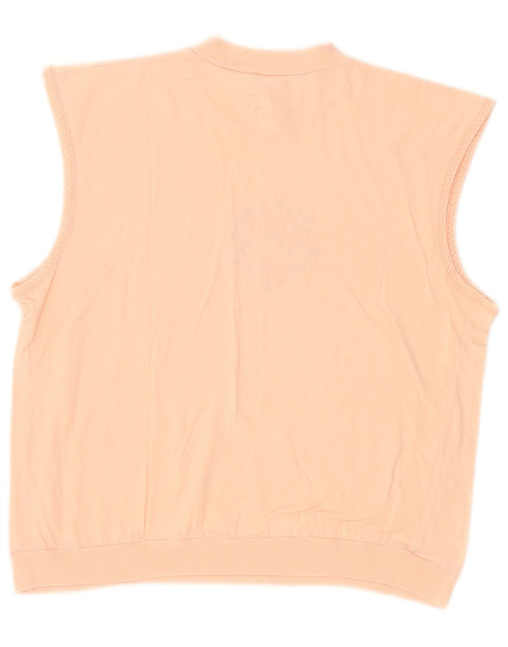 Canotta vintage da donna UK 14 rosa medio