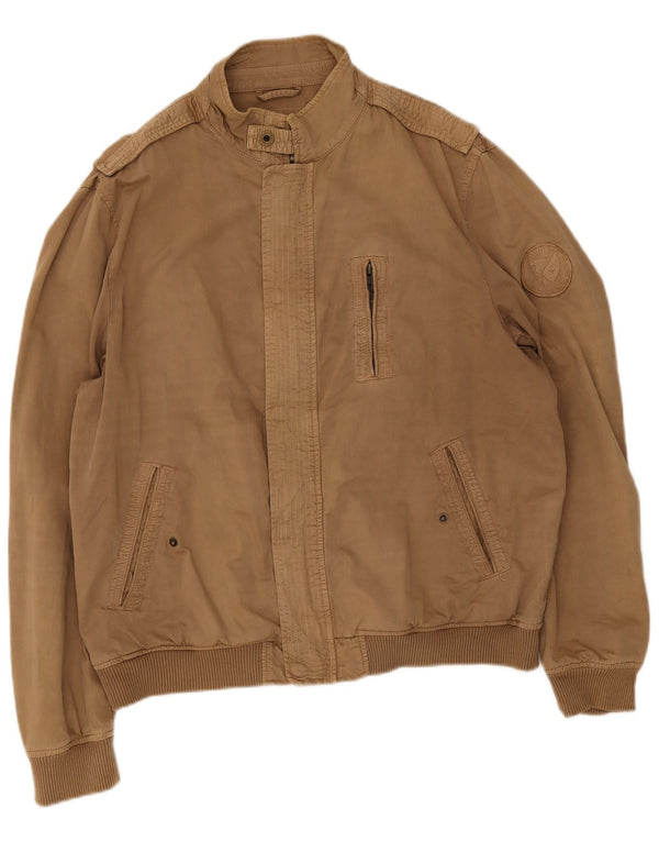 Avirex Chaqueta Bomber para Hombre UK 46 2XL Algodón Marrón