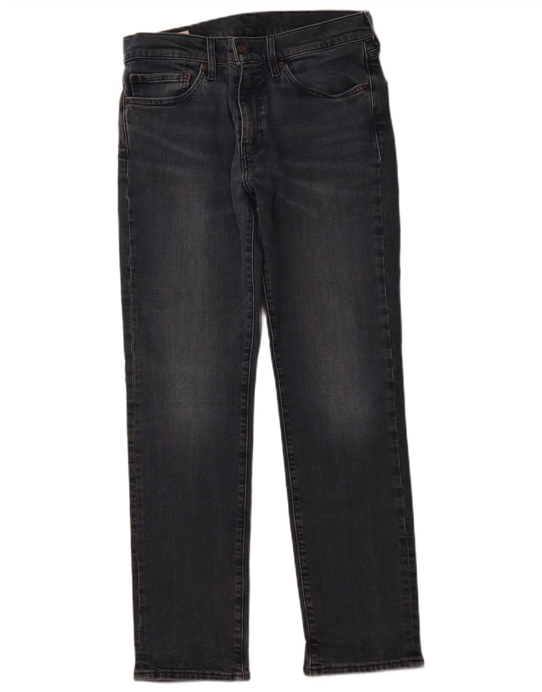 LEVI'S Womens Straight Jeans W31 L30 Navy Blue Cotton