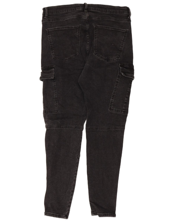Blugi skinny cargo pentru bărbați Zara EU 44 Large W34 L28 Bumbac gri