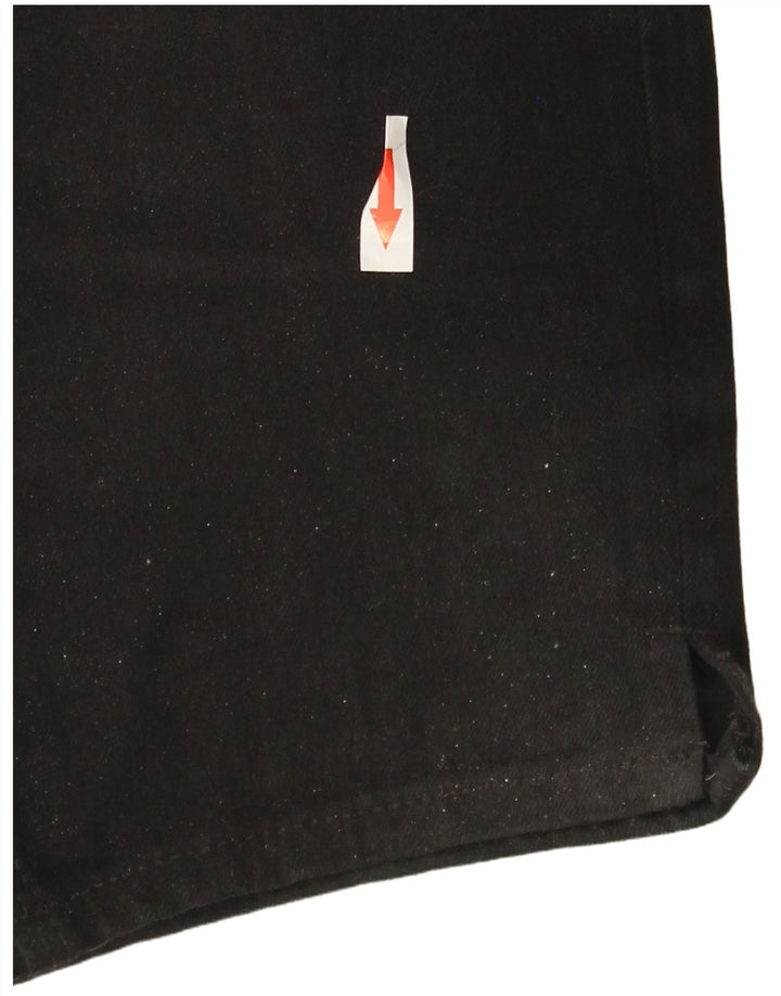 Marks & Spencer Womens Denim Bermuda Shorts UK 12 Medium W30  Black Cotton